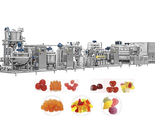 2000kg is an advanced type gummy production line