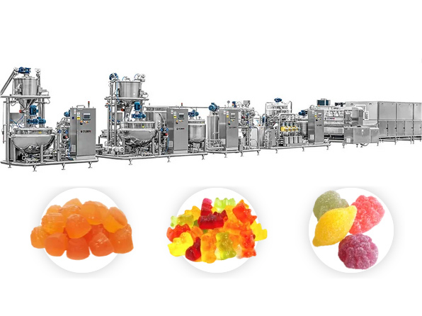 600kg/h Gummy production line manufacturer