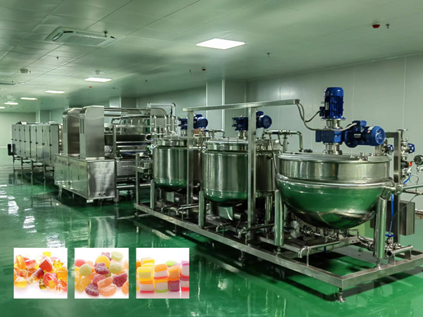 Confectionery Candy production line process flow