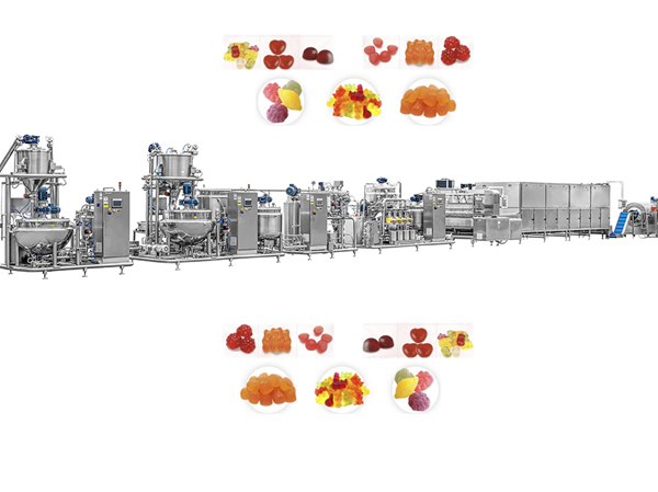 Fully automatic gummy production line manufacturer