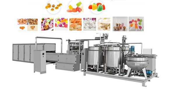 Depositing automatic candy making machinery