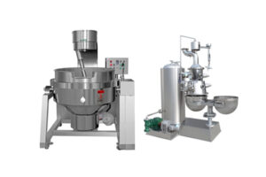 Vacuum sugar cooking machine