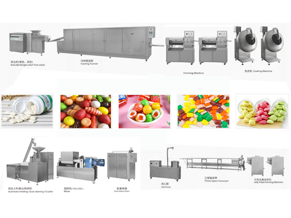 Automatic chewing gum production line manufacturer