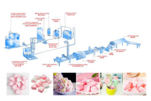 Automatic extruding marshmallow prodution line manufacturer