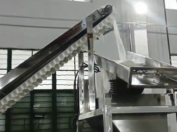 Conveyor unit of marshmallow production line