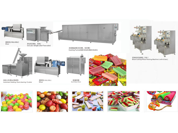 Automatic bubble gum production line manufacturer