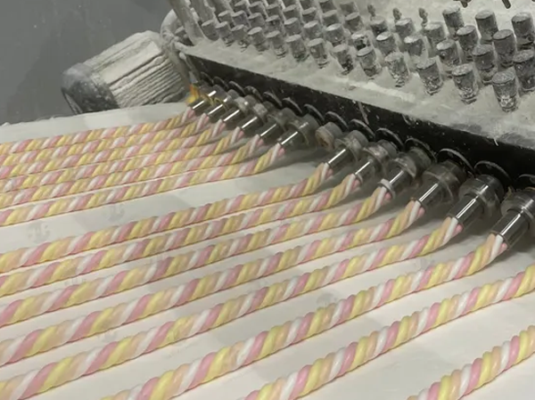 Automated and Scaled-up marshmallow cotton candy production line system